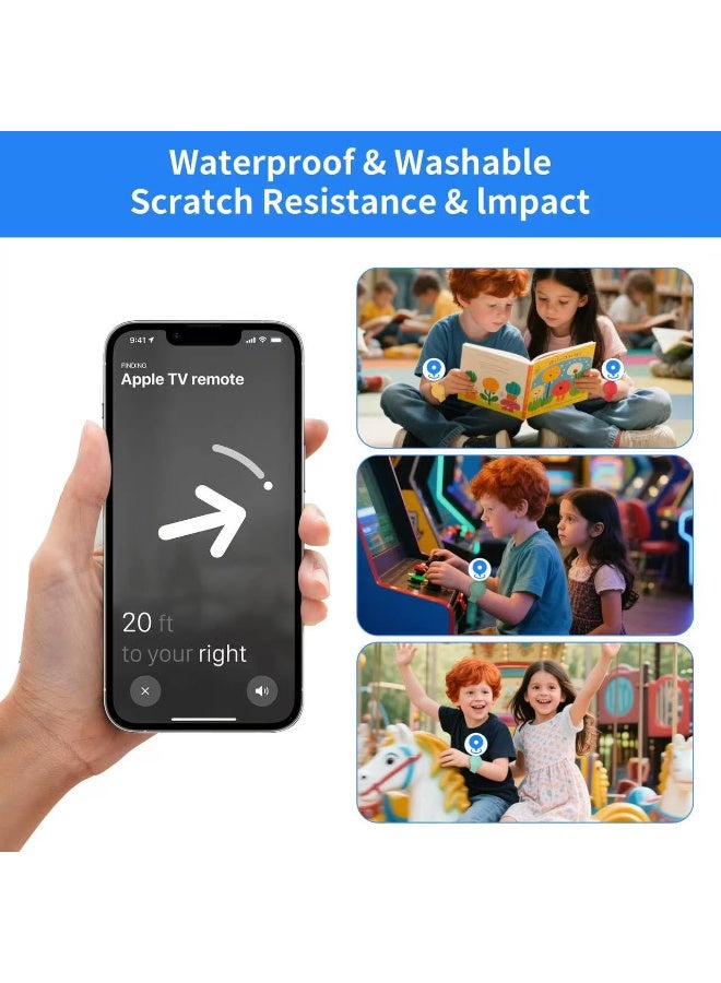 Silicone Waterproof AirTag Bracelet for AirTags, Hidden Design Wristband Case with Drop Protection, Comfortable Kids and Adult Tracker Band,(Red) - Image 2