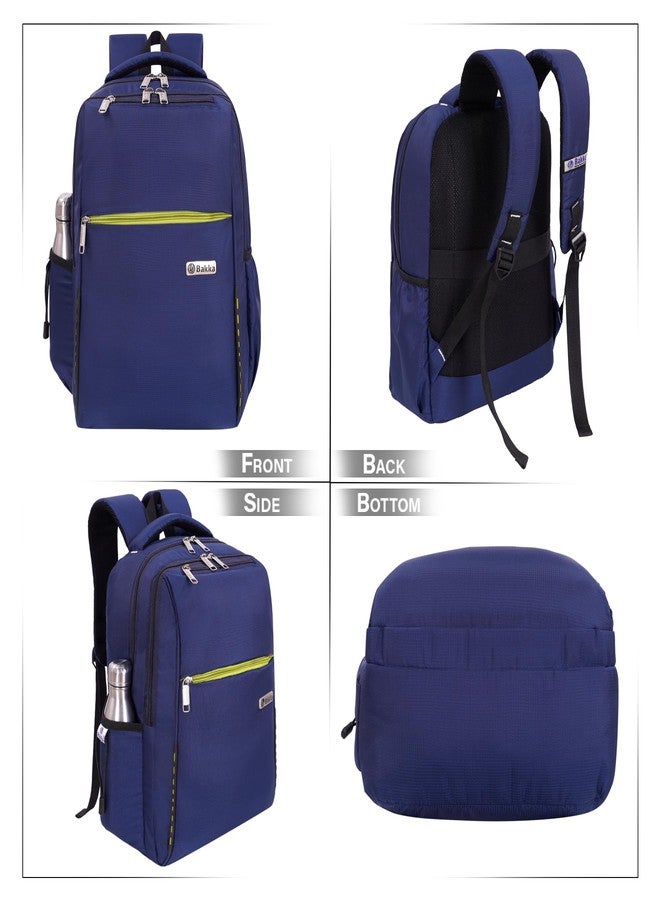 Bakka Travel Cum Laptop Backpack 3 Compartments, Bottle Holder, Organizer, School Bag for Boys and Girls, College Bag for Women and Men, Office Bag, Travel Bag BL-305 Blue - Image 4