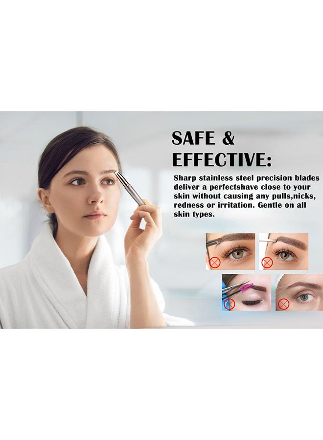 SONASHI 2-Piece Fabulous Facial And Brows Epilator Set SLD-822 + SLD-823 Bundle Rose Gold - Image 2