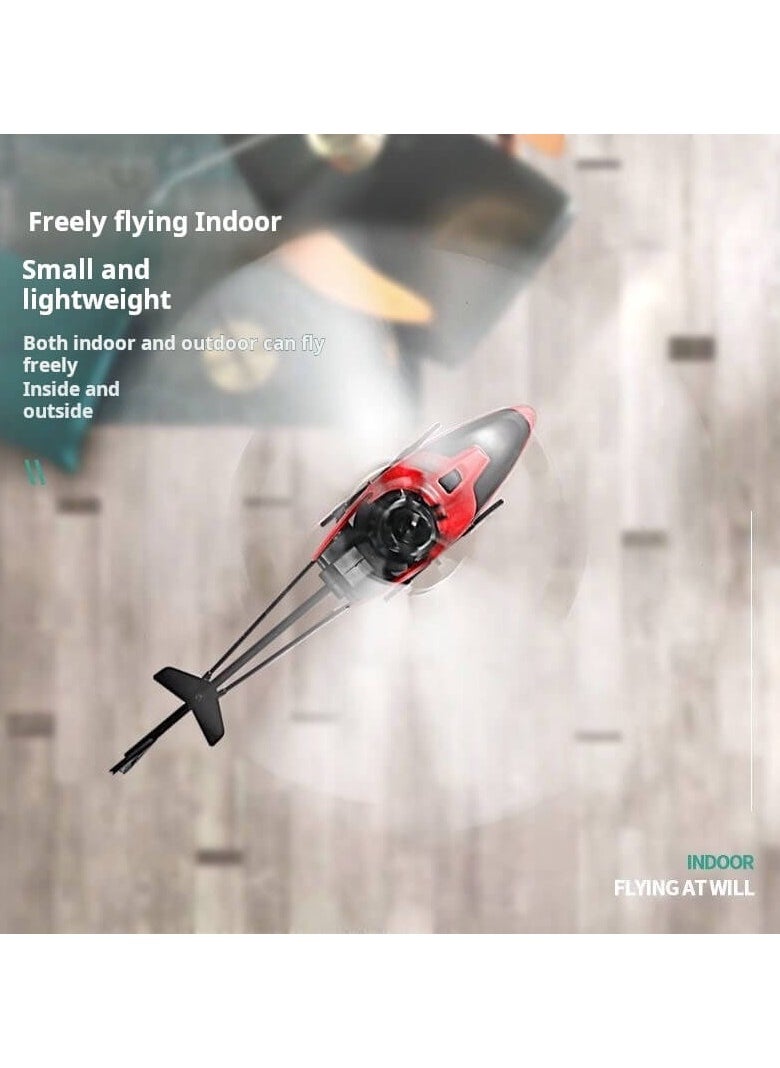 SARAQITA - Toy Helicopter with Sensor and Remote Control - Red Rechargeable Flying Toy Kids Friendly - Image 1