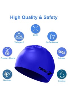 Silicone Swimming Cap Waterproof For Kids & Adults,  Blue - pzsku/Z10CEA946A65CE8855925Z/45/_/1692265791/abfef6b3-8726-4706-ba0c-6542d0b22854