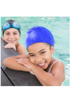 Silicone Swimming Cap Waterproof For Kids & Adults,  Blue - pzsku/Z10CEA946A65CE8855925Z/45/_/1692265793/73add2fc-7844-45a0-b0b2-9572acbc547d