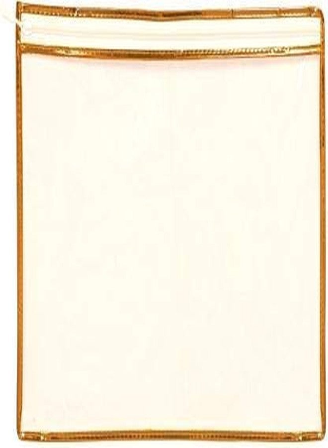 SOFLIN Set of 12 Saree Cover Set Transparent Non-woven Storage Bags with Premium Zipper Closure (Pack of 12) Plastic - Image 3
