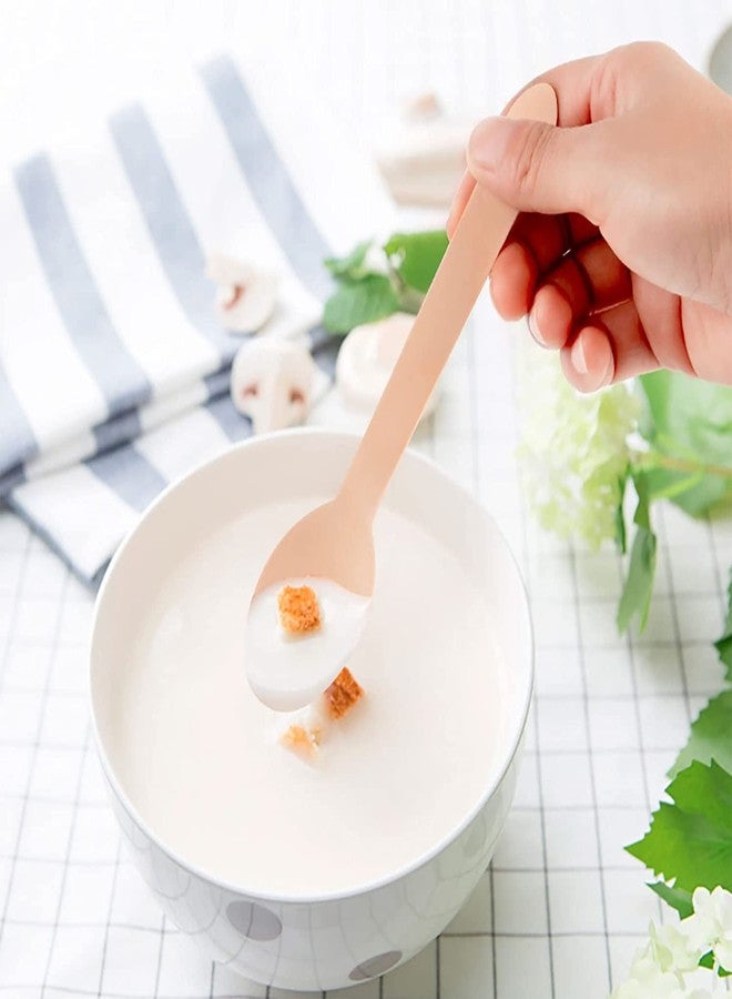 Bless International Bless-International (Pack Of 100) Eco-Friendly-Spoons-100%-Organic Natural-Durable-Wooden-Cutlery Heavy-Duty-Premium-Disposable For-Parties-Picnics-Big-Event-Daily-Use Heat-Resistant-&-BPA-Free-6" - Image 5