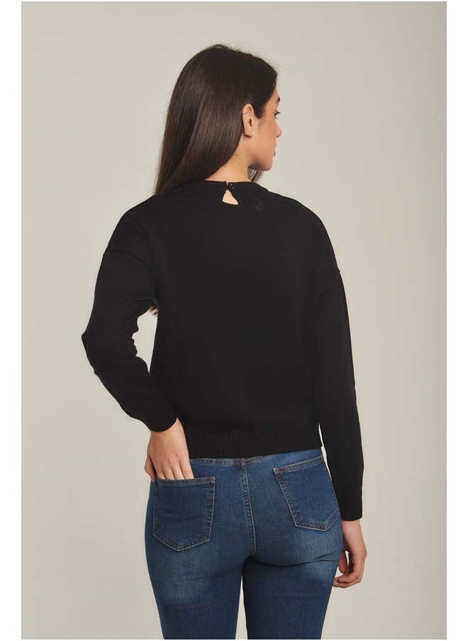 Dare Fancy Pullover With Chain Neck Detail  - Image 3