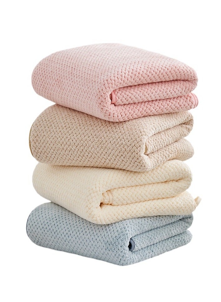 ميكسد 2 قطعة أوراق حمام كبيرة للكبار مناشف حمام فاخرة مجموعات كبيرة جدا للحمام سوبر ناعمة عالية امتصاص مناشف دش الألياف الدقيقة 80٪ البوليستر - Image 3