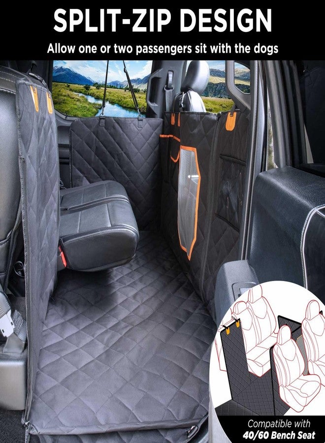ITNAST XL Dog Seat Cover for Truck, Waterproof Dog Floor Hammock for Crew Cab Trucks with Mesh Window, Heavy Duty Scratch-Proof Back Seat Cover Protector for F150 - Image 5