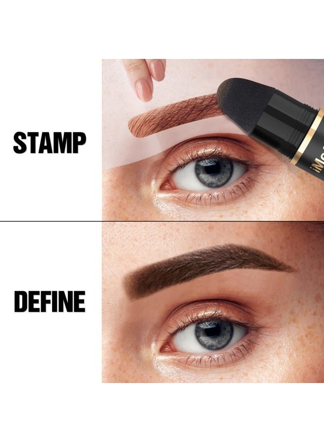 iMethod Eyebrow Stamp for Eyebrow Stencil Kit - Brow Stamp Refill Eyebrow Pomade, Black Brown - Image 3