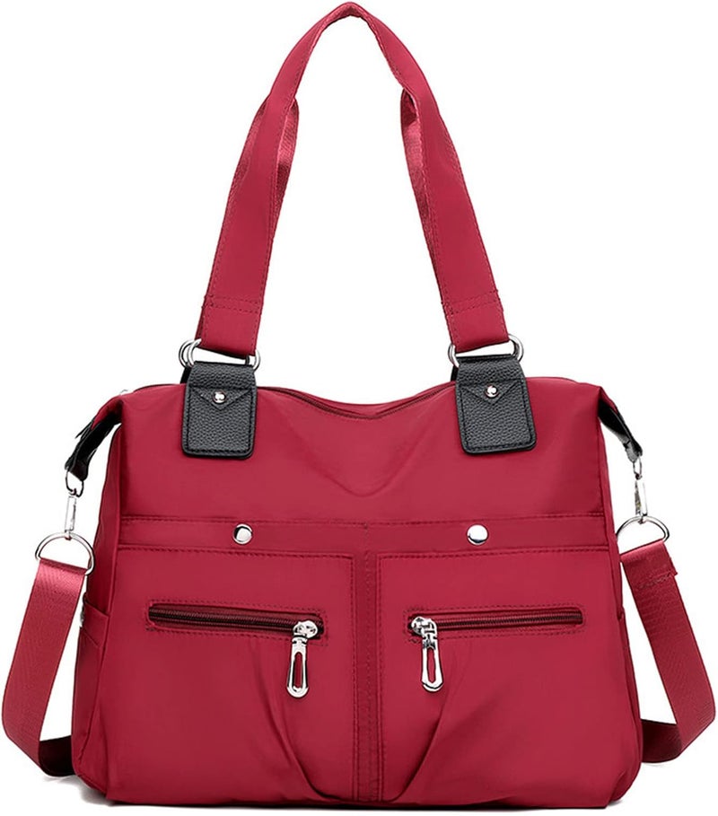 comfrt 2023 Large Capacity Waterproof Multi Pocket Nylon Shoulder Bag - Womens Tote Bag for Tablet Computer, Sunglass - Image 1