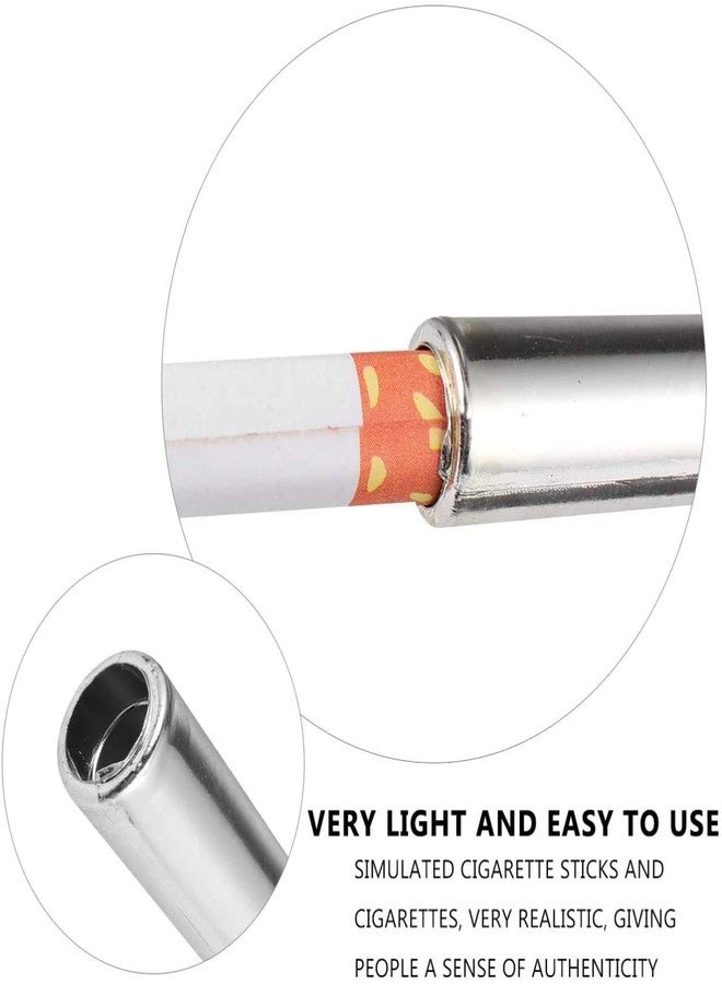 FRECI 3pcs Novelty Fake Cigarette Holder and Fake Cigarettes Long Fake Cigarette Holder Toy Flapper Prop Costume Accessory - Image 3