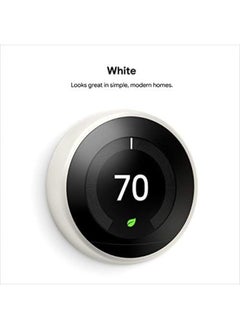 Nest Nest 3rd Generation Learning Programmable Thermostat White T3017US  - Image 3