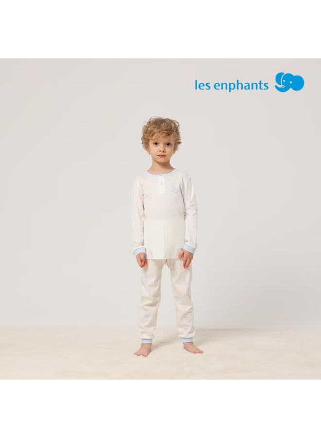 Les enphants Liyingfang Children's Underwear Set Homewear Set Baby Spring And Autumn Underwear Set 90cm - Image 1