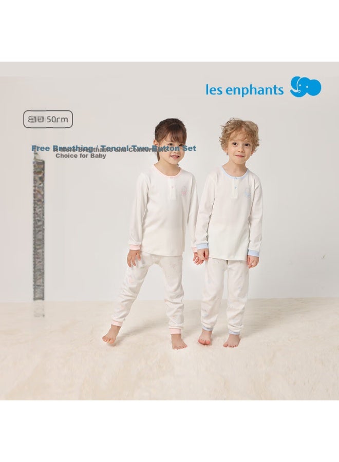 Les enphants Liyingfang Children's Underwear Set Homewear Set Baby Spring And Autumn Underwear Set 90cm - Image 3