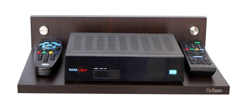 Madhuran Engineered Wood Wall Mounted Set Top Box Holder Tv Entertainment Unit Wenge - Image 3