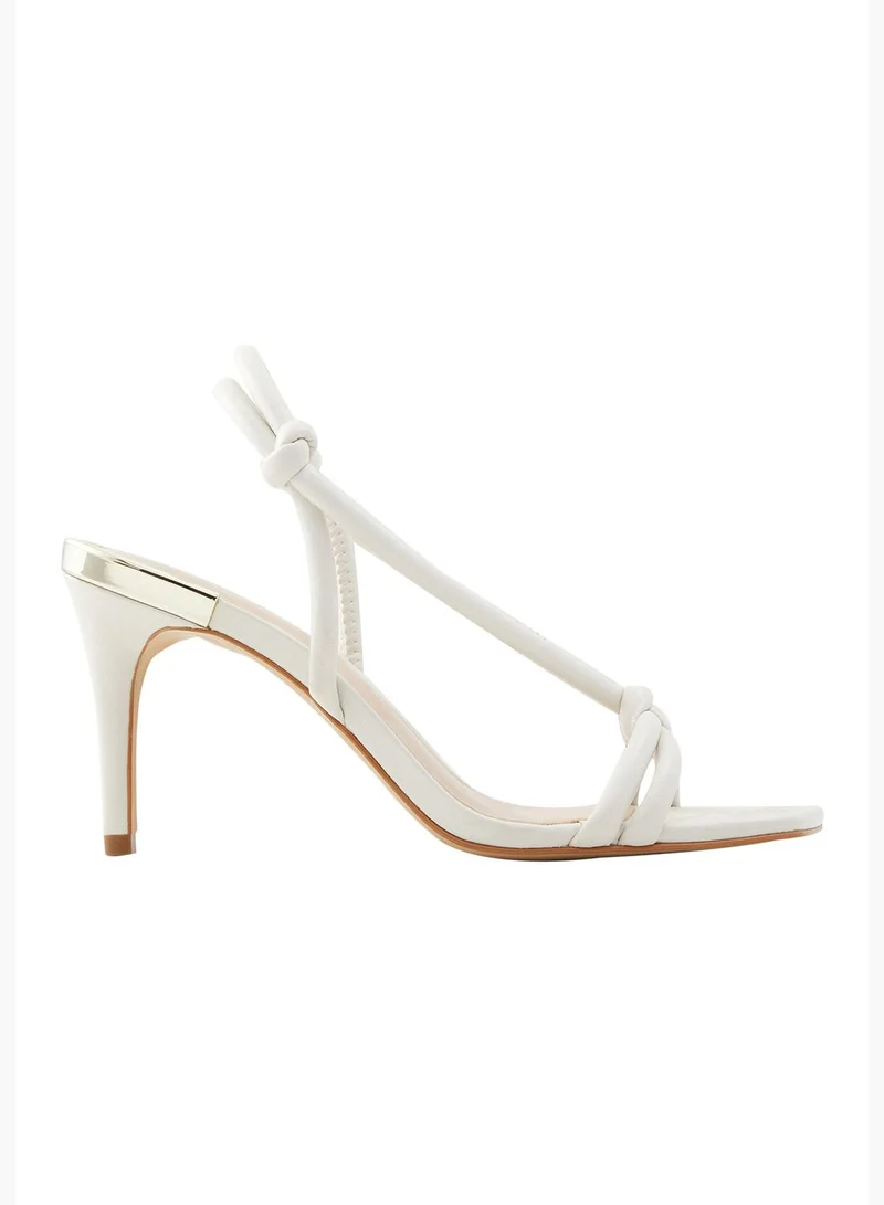 الدو صنادل ألدو نسائية مفتوحة من الأمام والخلف بيضاء مقاس