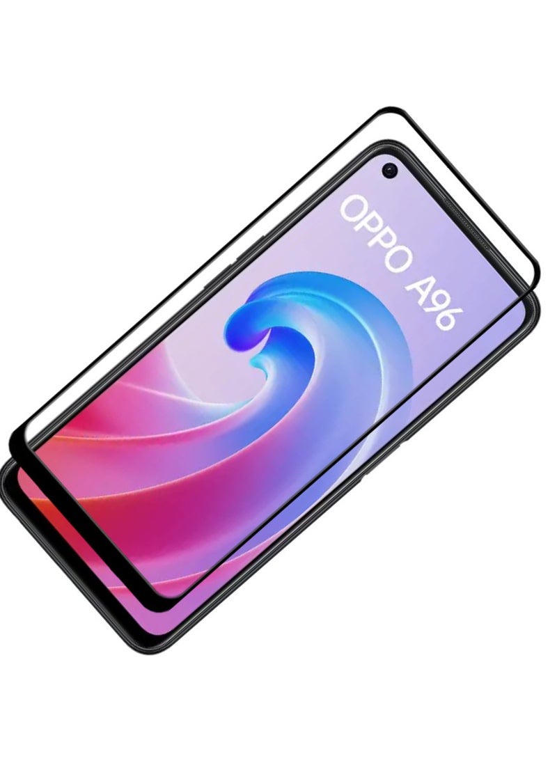 ACLIX Antistatic ESD Dustproof Premium Quality High Definition Tempered Glass Screen Protector Designed For Oppo A96 - Image 1