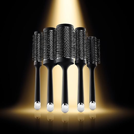 ghd فرشاة شعر سيراميك دائرية من ghd مع مجفف الشعر حجم 235 مم لون أسود