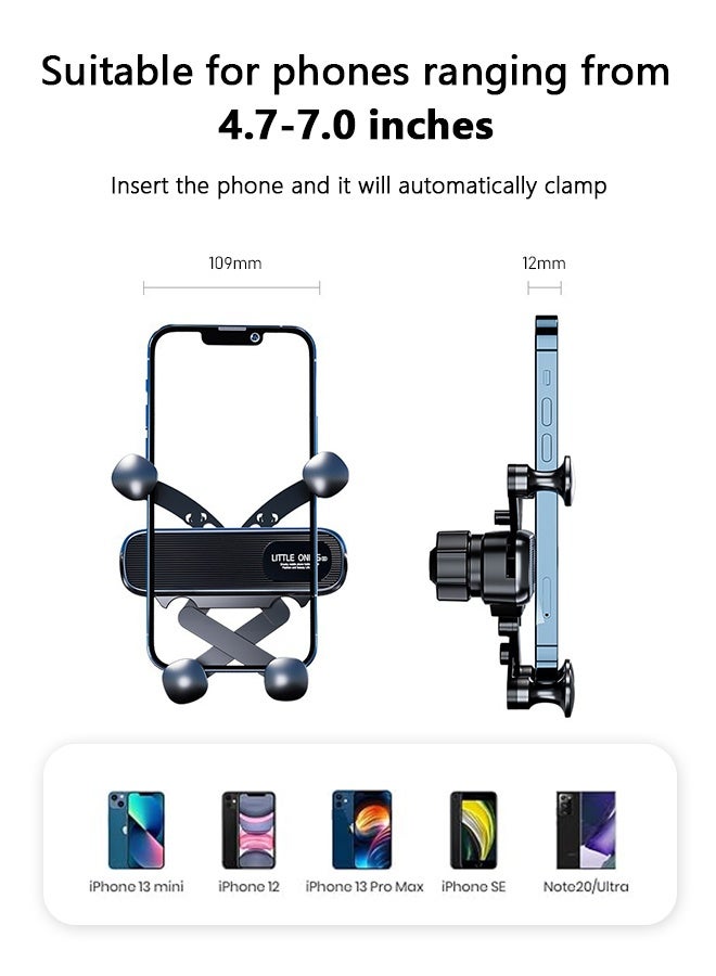CAYGA Mobile Holder For Car,Car Phone Holder Vent Phone Mount Gravity Cell Phone Holder Vent with Rotatable Swing Arm Hands Free Universal Extension Clip Air Phone Holder Car Fit for 4.7-7" Phones iPhone Samsung - Image 2