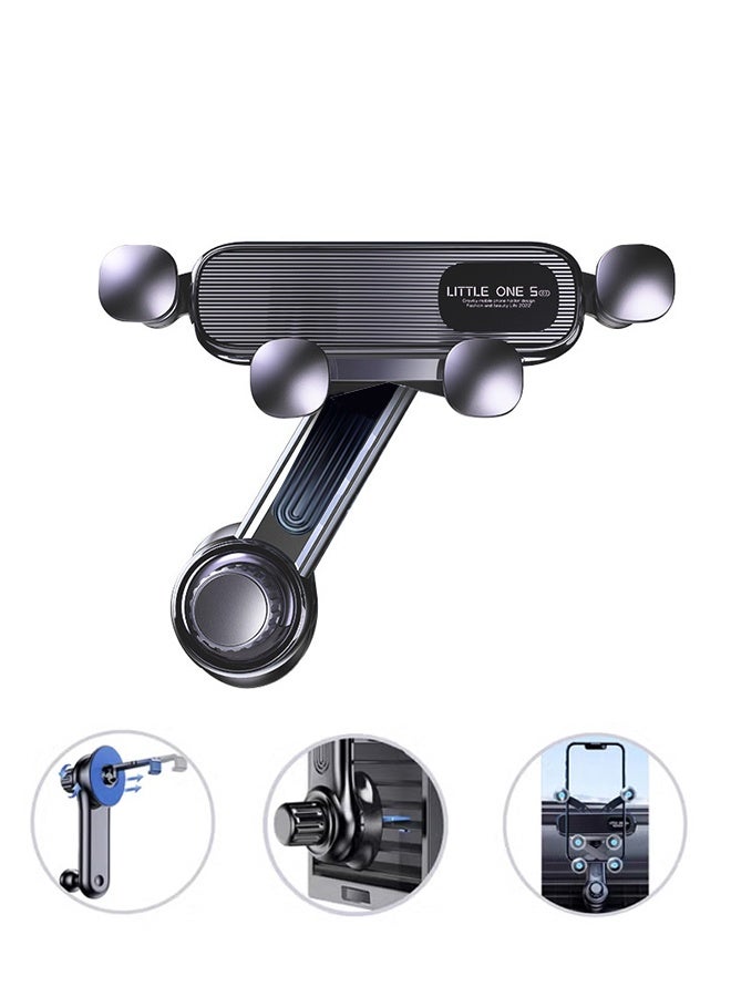 CAYGA Mobile Holder For Car,Car Phone Holder Vent Phone Mount Gravity Cell Phone Holder Vent with Rotatable Swing Arm Hands Free Universal Extension Clip Air Phone Holder Car Fit for 4.7-7" Phones iPhone Samsung - Image 1