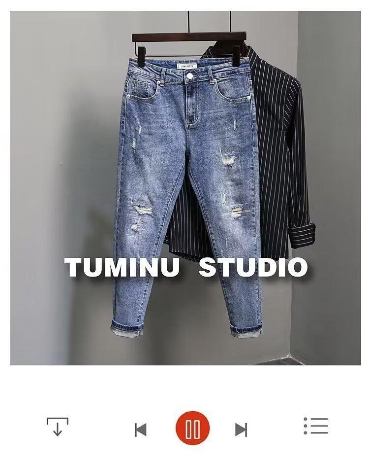 Unisex Classic Denim Jeans Loose Fit Daily Outdoor Wear - Image 3