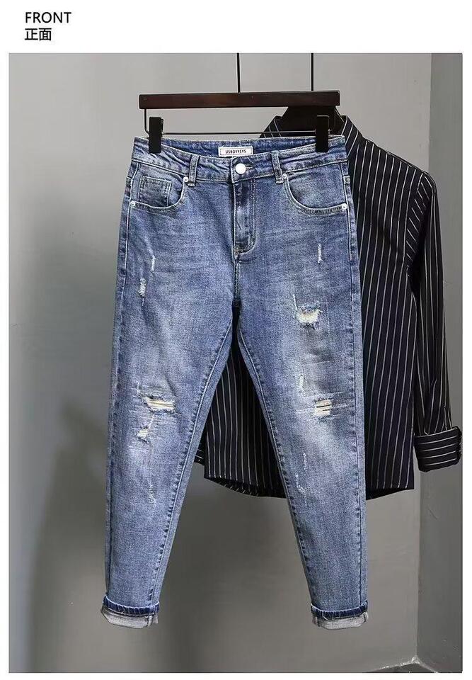 Unisex Classic Denim Jeans Loose Fit Daily Outdoor Wear - Image 5