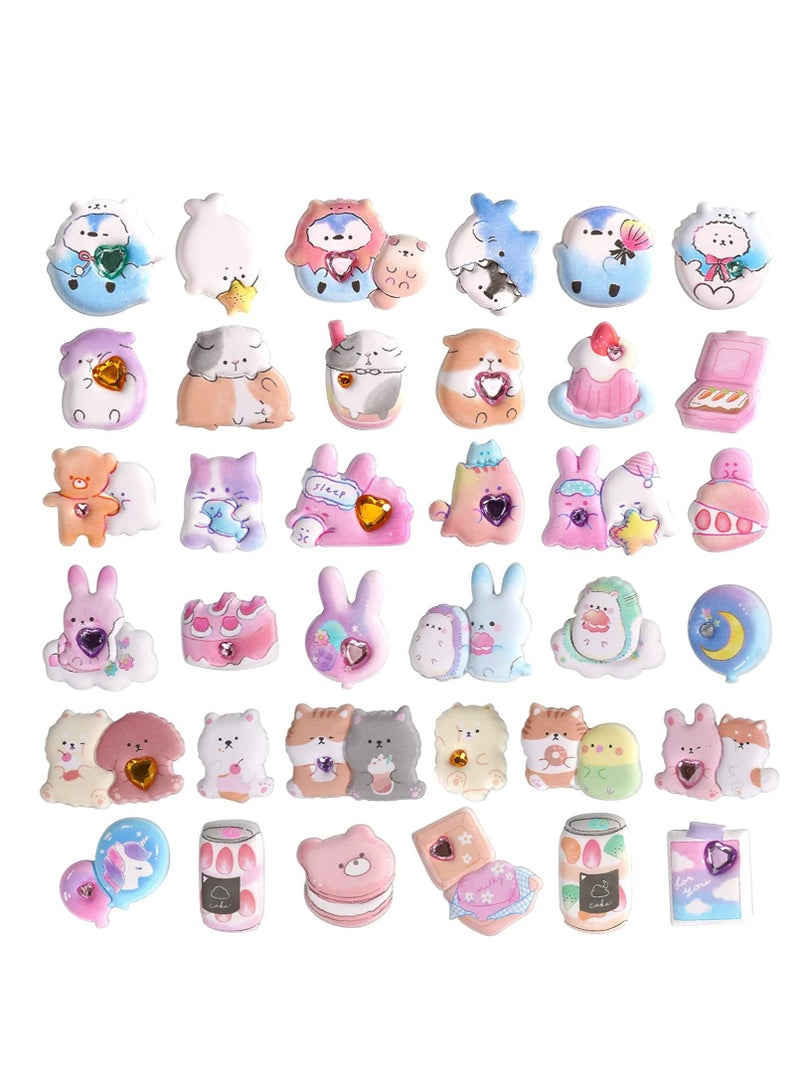 Excefore 3D Stickers for Kids Toddlers 6 Sheets Kawaii Soft Stickers for Teens 3D Puffy Sticker for Boys Girls Teachers Reward Craft Scrapbooking Party Supplies  - Image 1