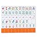 Arrowbash 160 Pcs Floral American Mahjong Set 12 Inch Flower Mahjong Tiles Set Melamine Hand Carved Pattern for Adult Mah Jong Tabletop Games Mah Jong Lovers Tiles OnlyOrangeStylish - Image 2