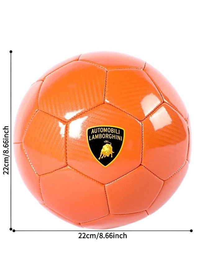 Lamborghini Carbon Fiber Soccer Ball (Size: 5, Orange) - Image 3