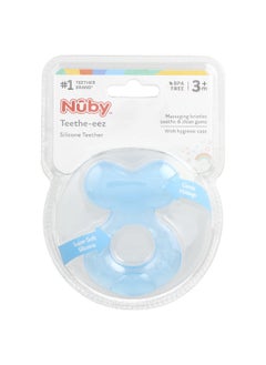 Nuby Nuby, Teethe-eez, Silicone Teether, 3+ Months, Blue, 1 Count  - Image 1