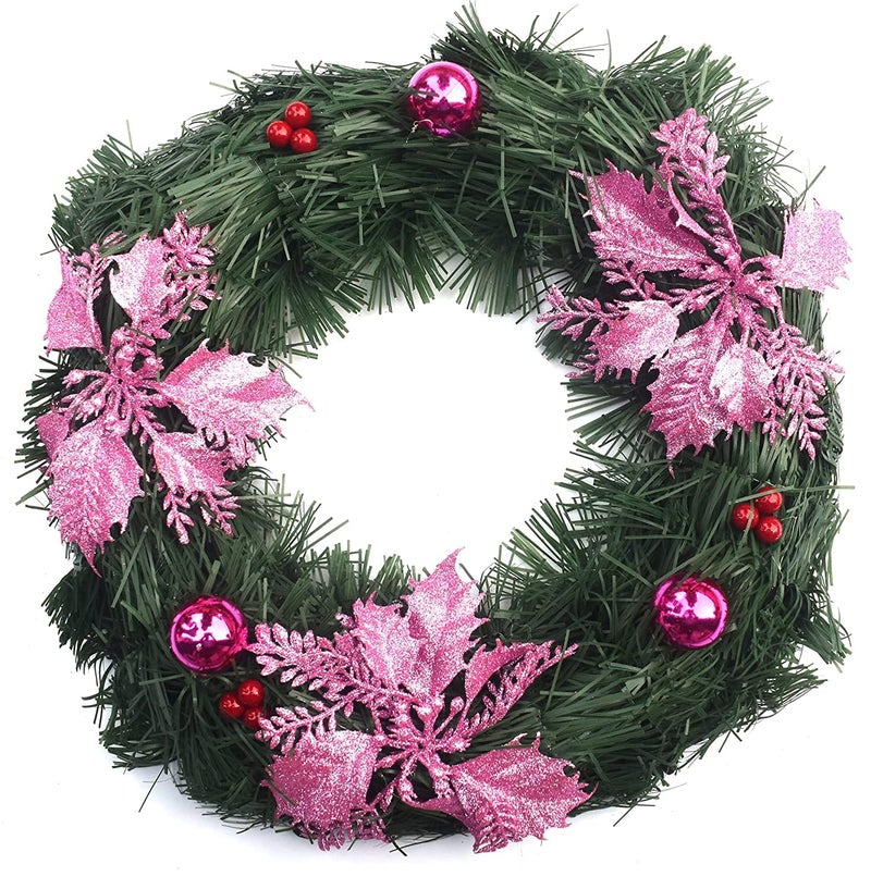 Partunay 1 Pcs 12 Christmas Decorated Wreath Tree Xmas Tree Decoration Hanging Ornaments Christmas Decoration Items Christmas Xmas Tree Decor