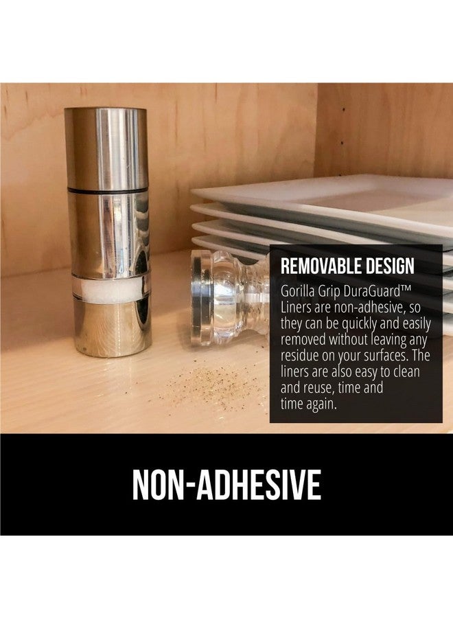 غوريلا جريب بطانة أرفف GORILLA GRIP DuraGuard، بطانات خزانة غير لاصقة لأدراج المطبخ والأرفف والثلاجة وتخزين المؤن وخزانة الحمام، مصنوعة من البلاستيك المضلع المتين المقاوم للماء والخالي من مادة BPA، مقاس 12×20 شفاف - Image 5