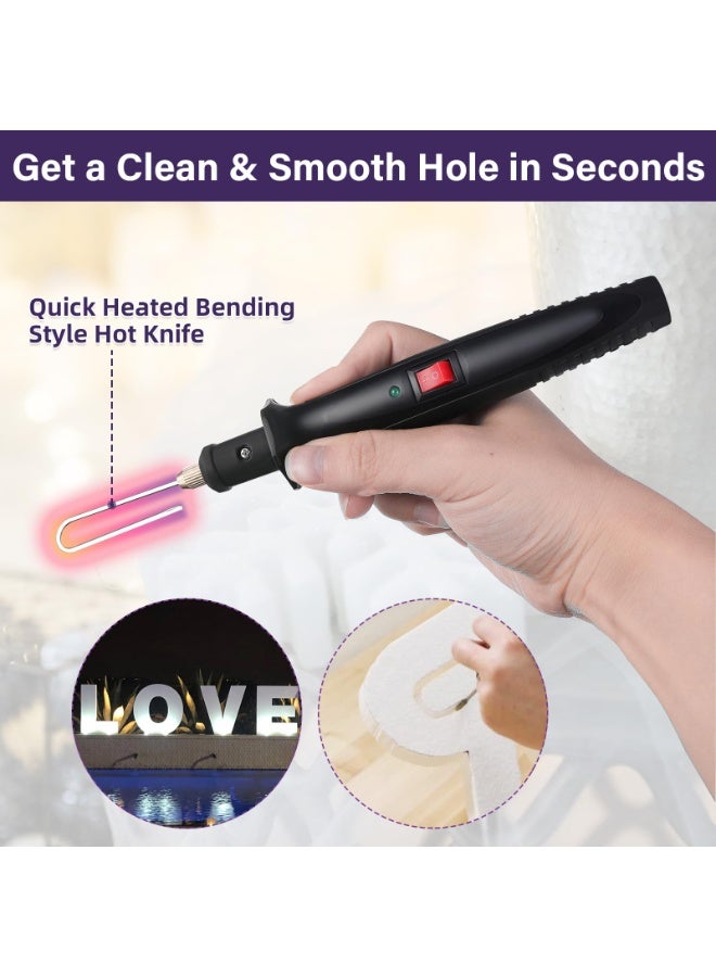 WALALLA 4 in 1 Hot Wire Foam Cutter Kit - 18W Electric Cutting Pen with Digital Voltage Controller and UK Plug (100-240V) for Foam and Polystyrene - Precision and Detailed Crafting - Image 3