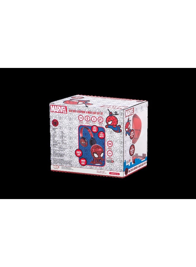 SMD Spider-Man Soft Touch Light with Bluetooth Headphones Combo | Kids combo set featuring Spider-Man Bluetooth headphones and touch light for music, comfort, and decorative lighting experience - Image 4