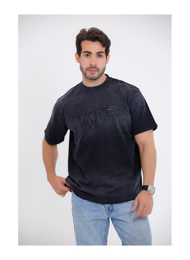 WHITE RABBIT "WAKE UP" Comfy Round Neck T-shirt  - Image 1