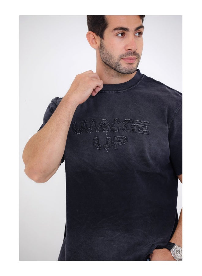 WHITE RABBIT "WAKE UP" Comfy Round Neck T-shirt  - Image 4