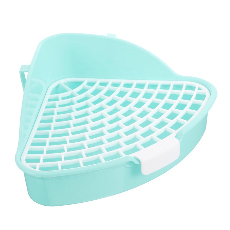 Detachable Triangle Corner Pet Urinal Potty For Rabbits Guinea Pigs With Splash Edges - Image 2