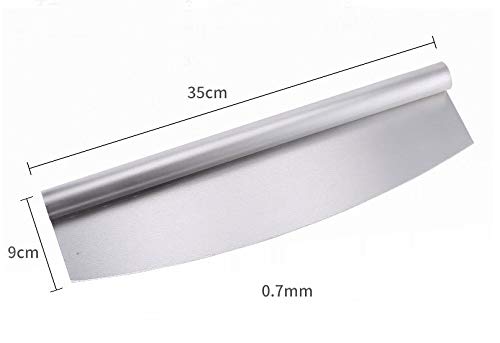 NILKANTH 16 Pizza Cutter Sharp Stainless Steel Slicer Knife Rocker Style w Blade Cover Chop and Slices Perfect Portions Dishwasher Safe Premium Pizza Oven Accessories - Image 2