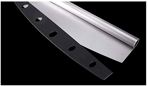 NILKANTH 16 Pizza Cutter Sharp Stainless Steel Slicer Knife Rocker Style w Blade Cover Chop and Slices Perfect Portions Dishwasher Safe Premium Pizza Oven Accessories - Image 4