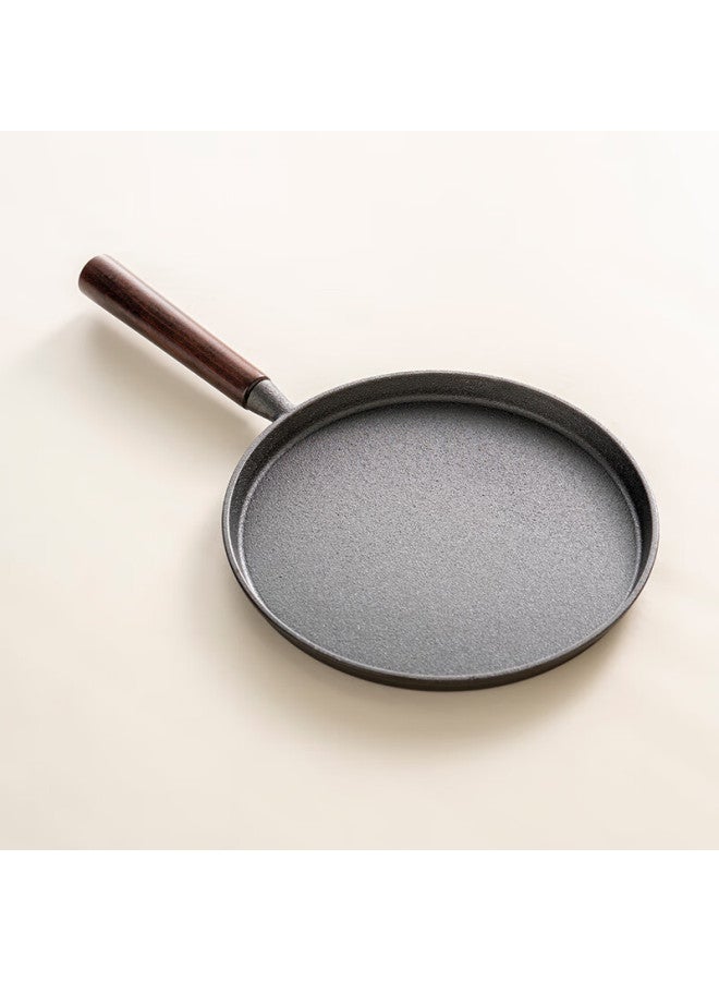 Onlycook Cast Iron Skillet Pancake Pan Steak And Egg Frying Pan Breakfast Pan 0 Coating 26cm - Image 1