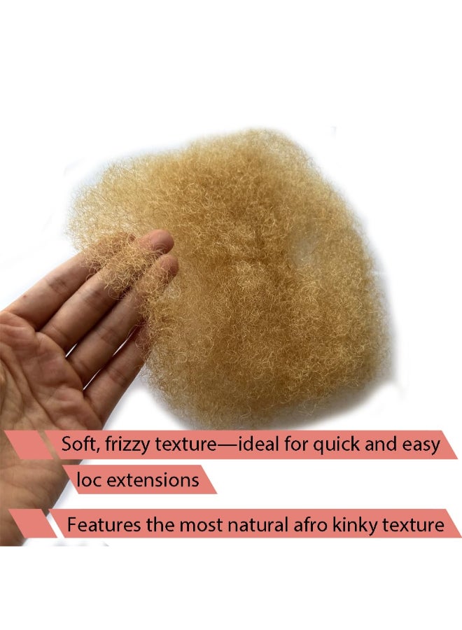DISTINS Tight Afro Kinky Human Hair for DreadlocksIdeal for Making LocsRepair ExtensionsTwist or Braids 2 BundlesPackage Honey Blonde 27 10inch - Image 4