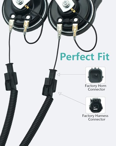 NEOGET Car Horn Connector Adapter Wiring Harness, Compatible with Honda Acura, 2 Pack Pigtail Converter for Universal to OEM Horn Replacement (Honda) - Image 4