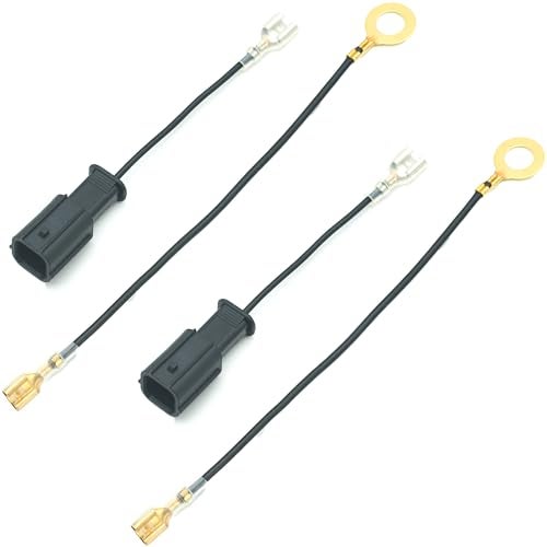 NEOGET Car Horn Connector Adapter Wiring Harness, Compatible with Honda Acura, 2 Pack Pigtail Converter for Universal to OEM Horn Replacement (Honda) - Image 1