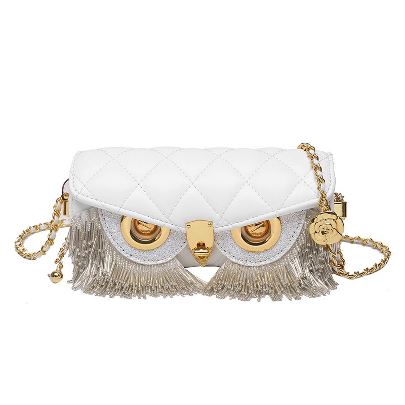 Internet Celebrant Rhombic Chain Bag Fashion Crossbody Small Bag Trendy Owl Shoulder Women'S Bag Simple Fashion - Image 1