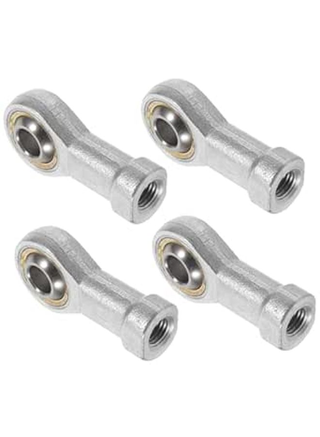 4 Pcs M10x1 25 Fish Eye Radial Metal Joint Bearings With Internal Thread For Rod Ends Industrial Threaded Rod End Bearings Suitable For Power Transmission Applications - Image 1