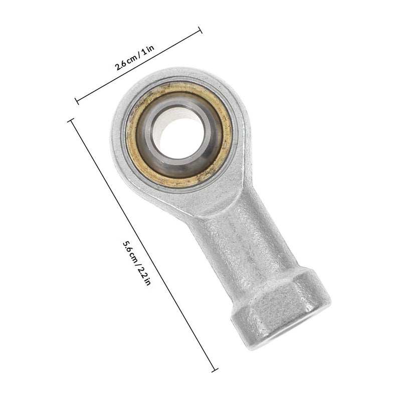 4 Pcs M10x1 25 Fish Eye Radial Metal Joint Bearings With Internal Thread For Rod Ends Industrial Threaded Rod End Bearings Suitable For Power Transmission Applications - Image 3