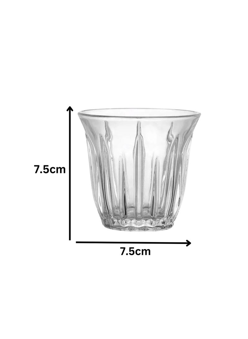 Liying Espresso Cups Set of 3 Clear Glass Cups 100ml for Coffee/Milk Insulated Shot Glasses Regular Espresso Accessories for CoffeeShop, Home, Kitchen and bar