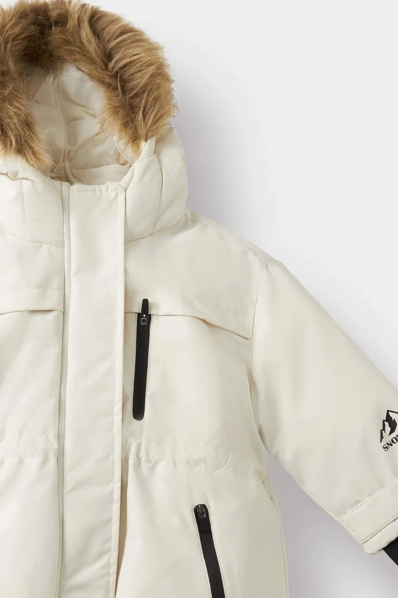 ديفاكتو Baby Girl Hooded Puffer Jacket