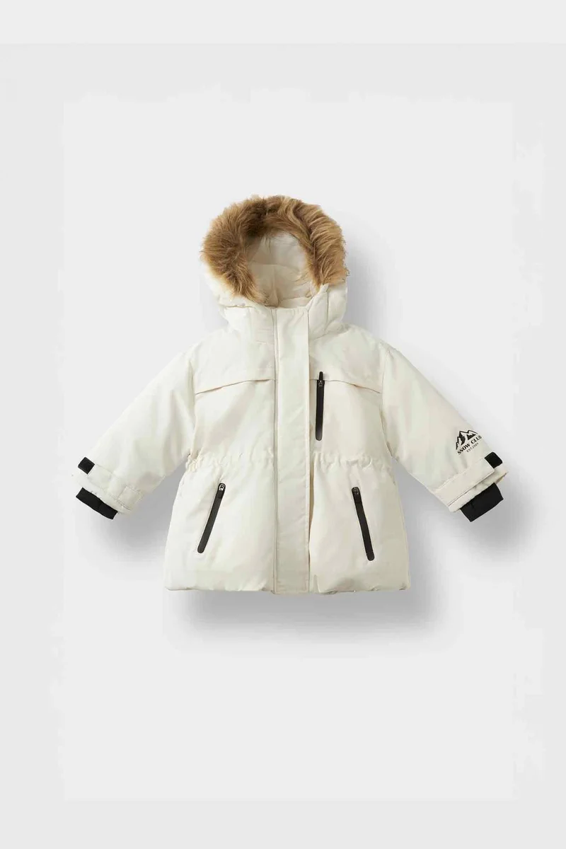 ديفاكتو Baby Girl Hooded Puffer Jacket