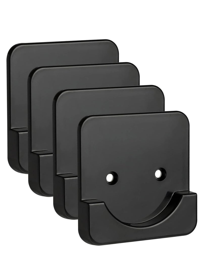 إسكدنيا حزمة من 4 وحدات صاج أسود لإعلان الستائر الحمام مع محتويات الجدار لعصا الستائر الضغط الحافظة - Image 1