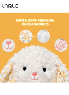 Unique Bunny Plush Toy - Super Soft Plush Toy - 15 Inch Soft and Cozy Bunny Plush - Toy Gift for Kids - White  - Image 3